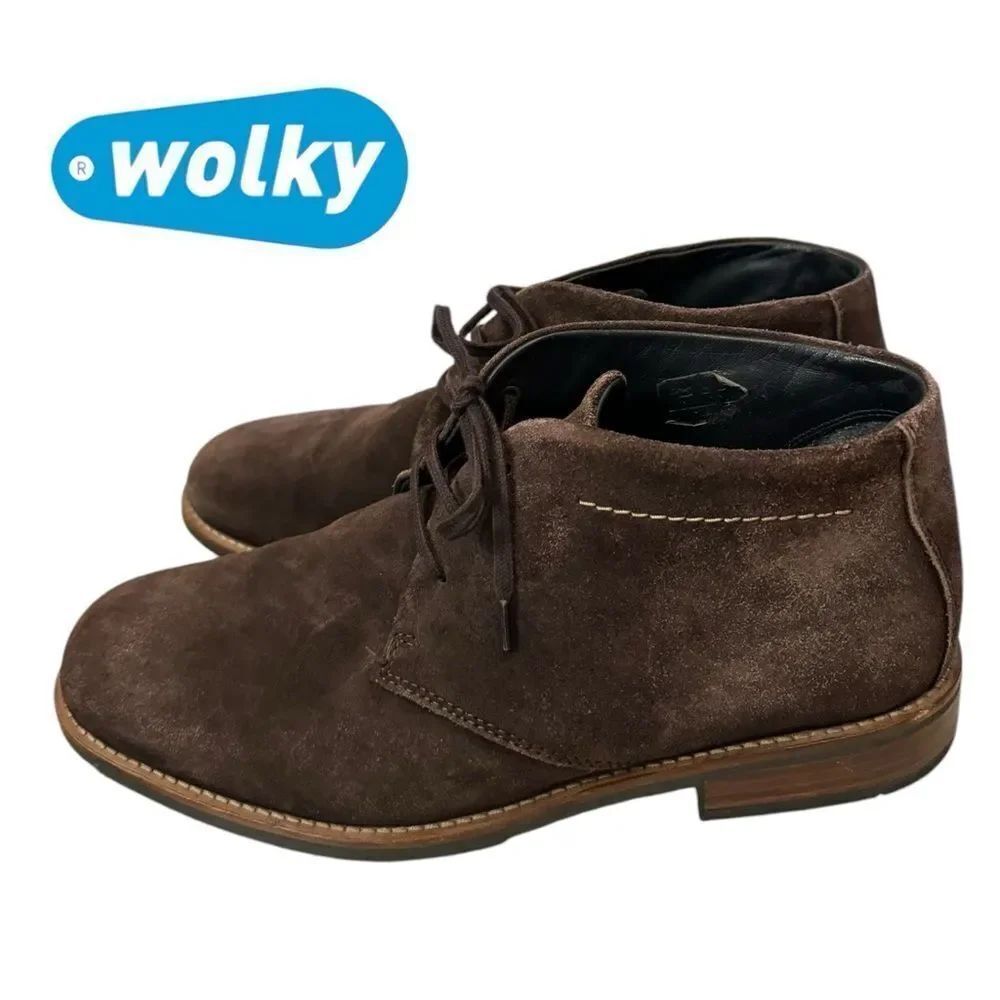 Wolky Men's Cayenne Brown Suede Leather Chukka Boots 11.5  46